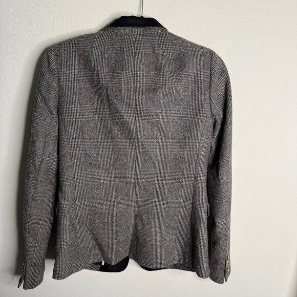 J.‎ Crew Women's Gray Campbell Houndstooth Regent Long Sleeve Blazer - Size 6 - Picture 3 of 6